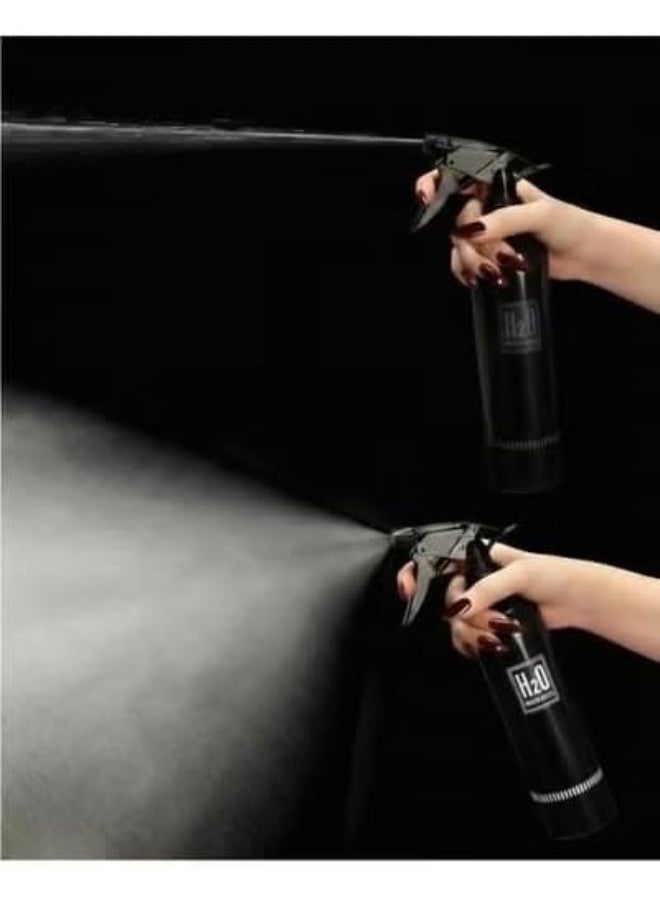 500ml Fine Mist Water Spray Bottle – Multi Purpose Empty H2O Sprayer for Curly Hair, Hairstyling, Salon and Barber Use, Plants Care and Daily Cleaning-black - Image 3